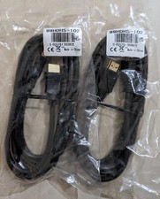 Cables Direct 2m HDMI 1.4 High Speed in Black TWO PIECES