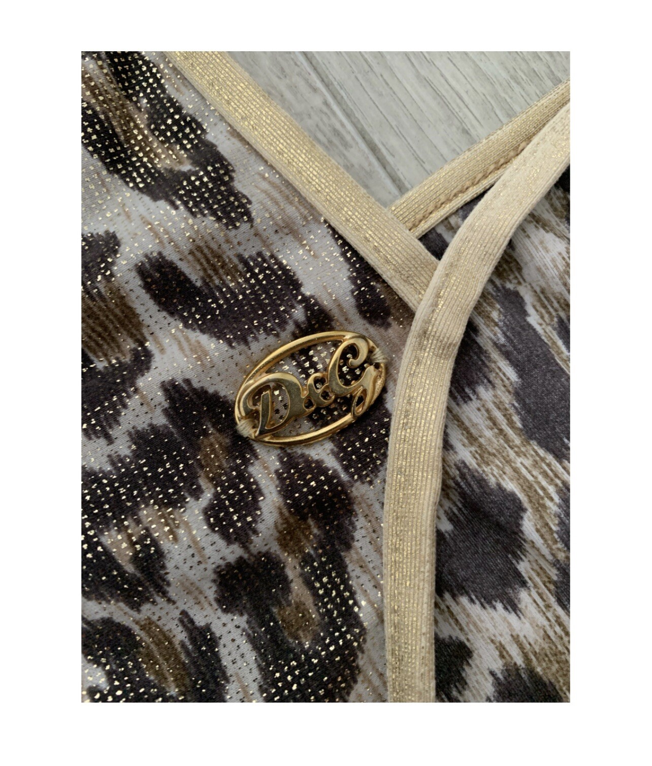 Dolce Gabbana Y2K One Piece Cut Out Swimsuit Gem