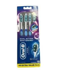 Oral-B 3D White Vivid Toothbrush - 4 Count