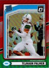 Tejhaun Palmer 2024 Donruss Red Green Optic Preview  Rookie Card #384 - Cardinal