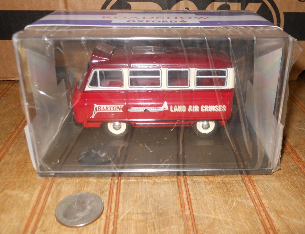 Oxford Diecast 1/43 MM049 - Morris Minor Van 'Evening News' - Jaune/Rouge - Occasion