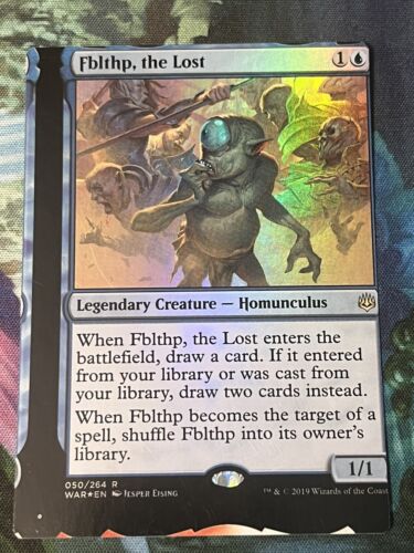 MTG NFC "miscut" War of the Spark Foil Fblthp, the Lost #2 - Picture 1 of 2
