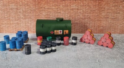 10,000 Litre Diesel Tank Model - OO Gauge 1:76 Scale Railway Scenery Unpainted 4 thumbnail image