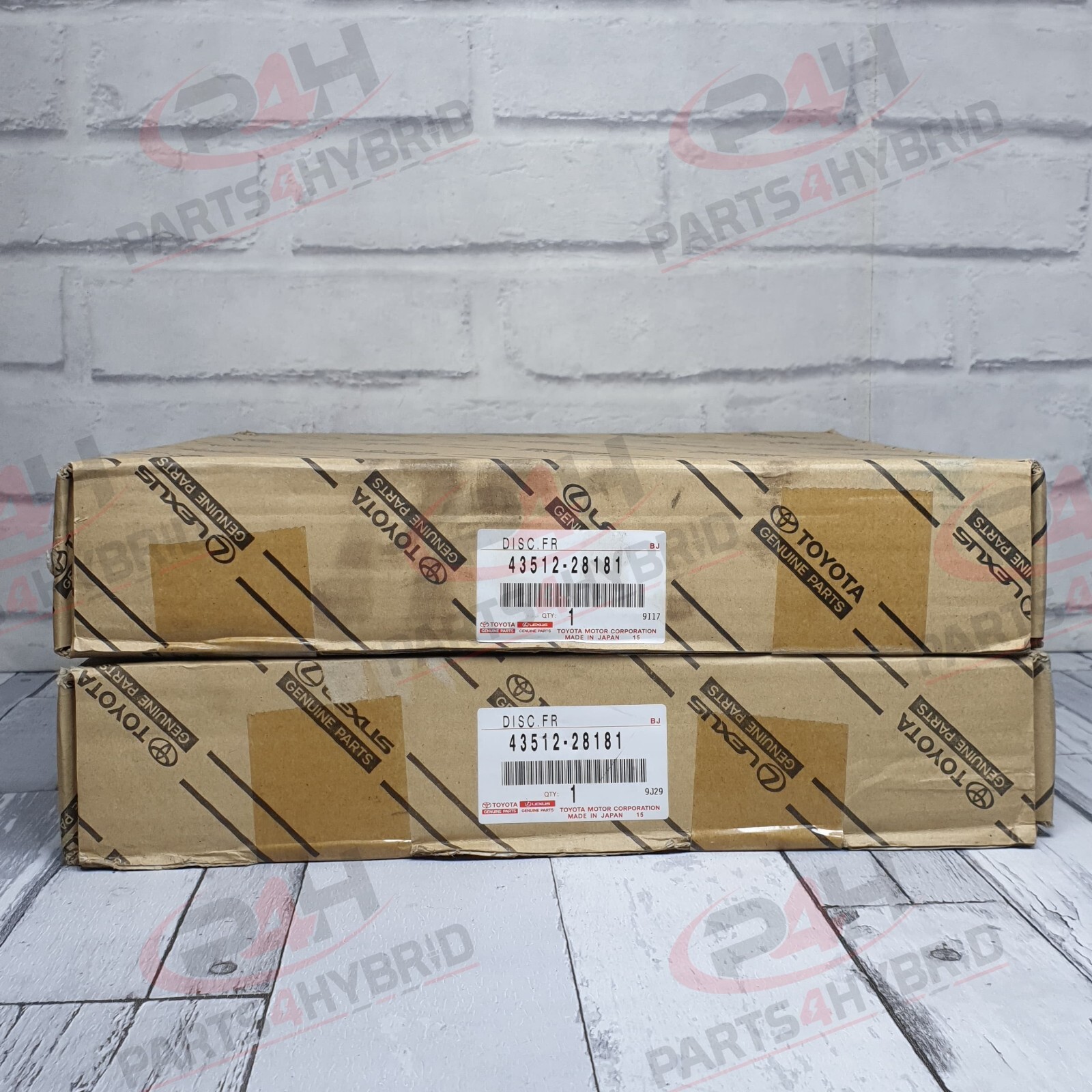 Genuine Toyota Tarago Front Brake Discs Oem 43512-28181 2004-2006 fits Previa
