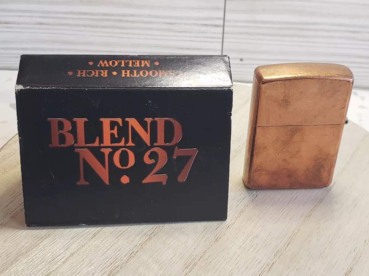 UNFIRED - 2003 Zippo Marlboro Blend No. 27 Solid Copper Lighter D