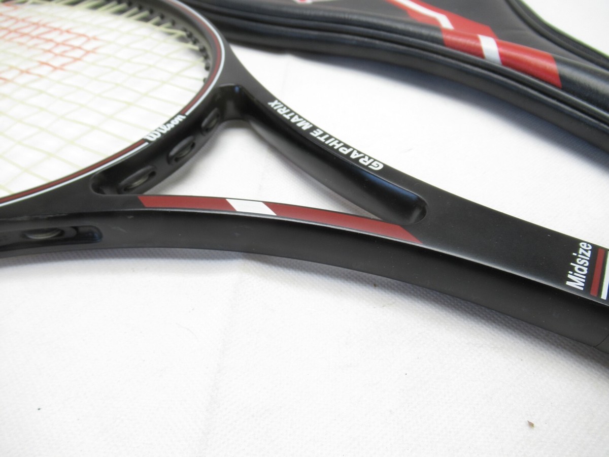 Raquette De Tennis Wilson Graphite Matrix – Taille De Grip 4 3/8 (L3) – Avec Housse – Occasion