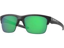 Oakley Thinlink Sunglasses (Matte Black with Jade Iridium) OO9316-03