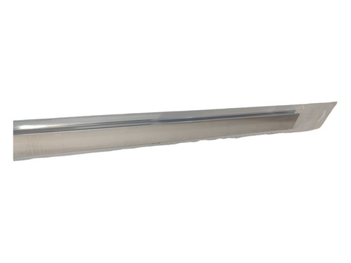 Kit profilo piatto per tende bastone moderno a scorrimento cromato lucido 240 cm - Foto 7 di 7