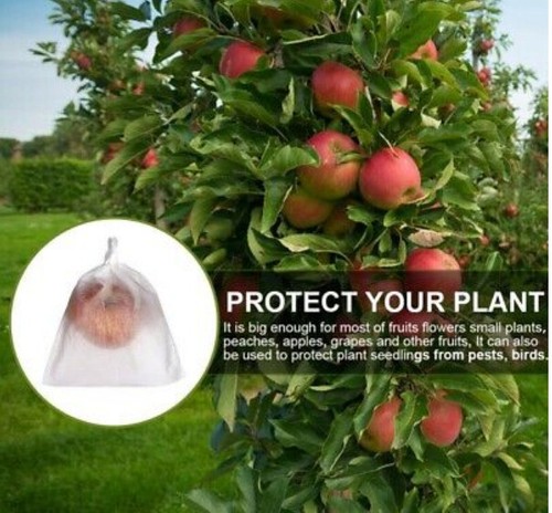 Trauben Schutz Taschen Mesh Netz Beutel Obst Insekten Mückennetz Absperrbeutel - Bild 12 von 13