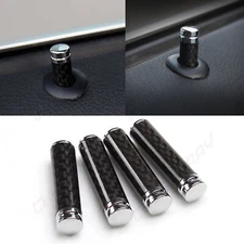 4pcs Fit 1979-2014 Ford Mustang Chrome Plated Upper Door Lock Knobs Pins Studs