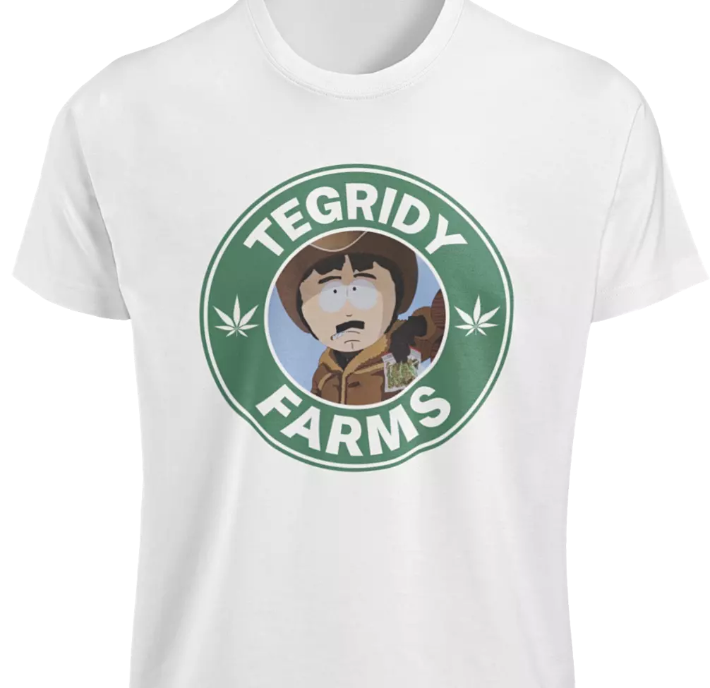 Tegridy Farms SHIRT Funny South Park UNISEX Streaming Wars Retro