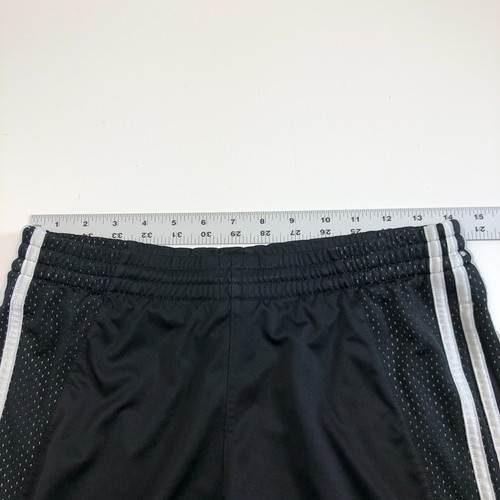 Adidas Mens Shorts Large Black White 3 Stripe Athletic Training Gym Workout - Bild 10 von 12