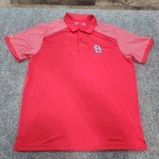 Saint Louis Cardinals Golf Polo Shirt Antigua Shirt Men XL Short Sleeve