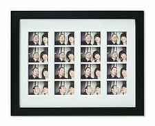 8.5x11 Picture Frame with White Color Mat for Four 2x6 Photo Great for Portrait