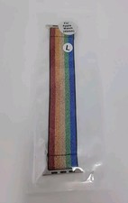 Stretchy Strap Elastic Band Rainbow Large Compatible with Apple Watch 42mm