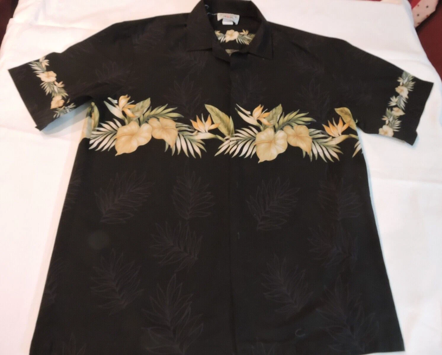 Men's Shirt by Pacific Legend Button Up Floral Short Sleeves Hawaiian