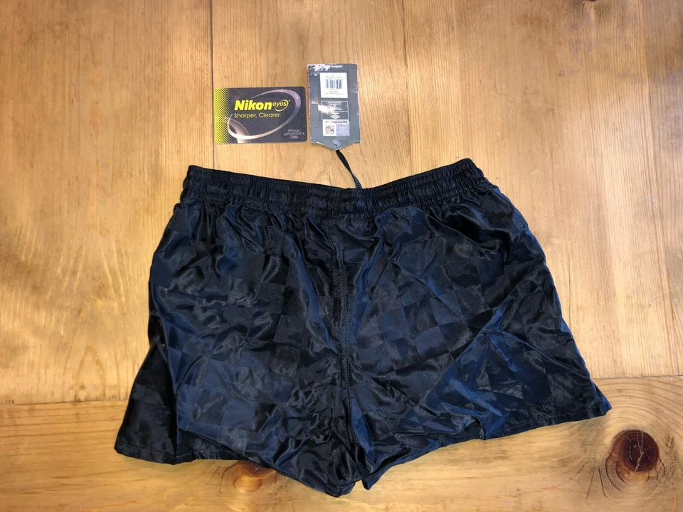 Pantalones Cortos Atléticos UMBRO Negros a Cuadros Niños Fútbol Deportes 3XS-2XS-XS-S-M-L-XL Foto 4 de 4