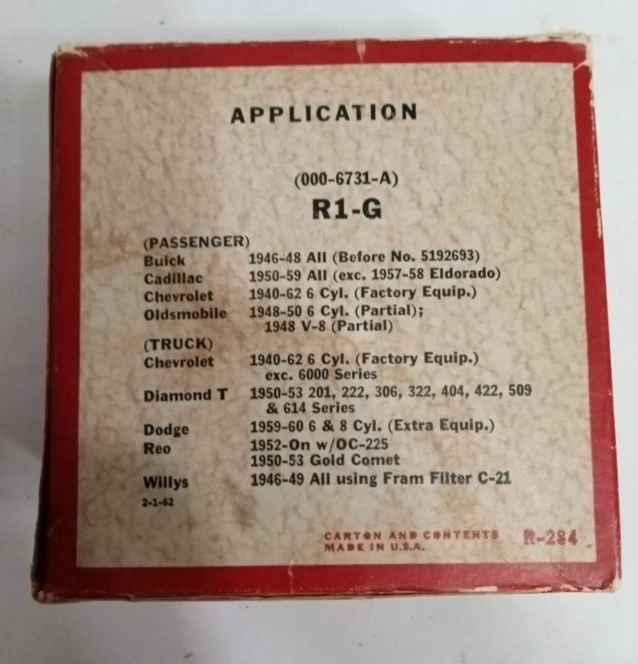 NOS Rotunda Oil Filter Element Depth Type (000-6731-A) R1-G - Image 4 of 4