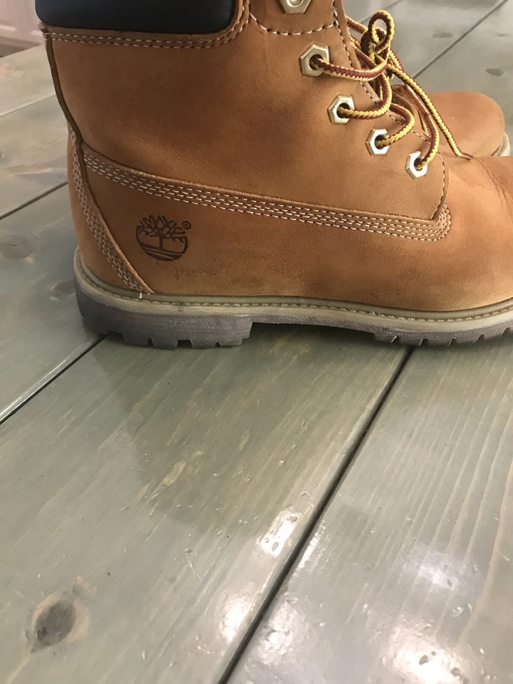 Timberland Mujeres 6 Pulgadas Impermeable 9.5M Doble Suela Acolchado Cuello Bota 42687 Foto 4 de 4