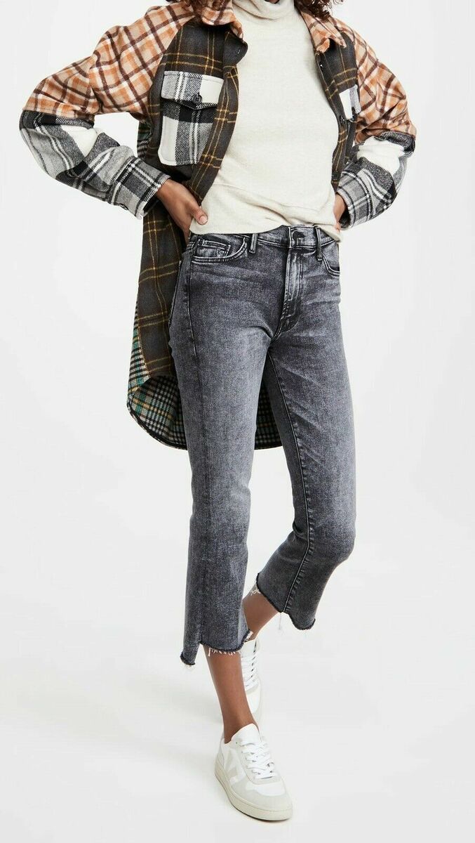 NWOT MOTHER Denim The Insider Crop Step Fray Jeans Train NWOT MOTHER Denim The Insider Crop Step Fray Jeans Train