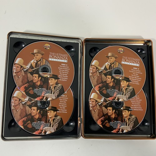 Bonanza The Ultimate Collection DVDs 2009 4-Disc Set Tin Case 31 Episodes - Picture 3 of 9