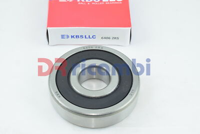 SEALED KBS 6406 2RS DEEP THROAT RIGID BALL BEARING - D. 30x90x23