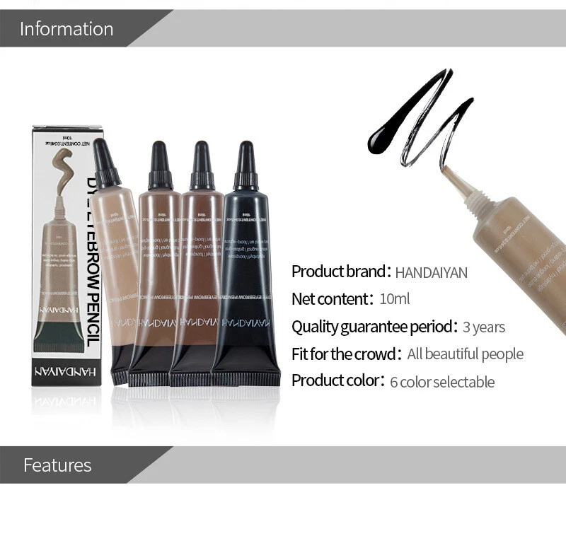 Christmas Gift:Liquid Eyebrow Liner Waterproof Eyebrow Gel - Resistant Quick Us - Image 4 of 4