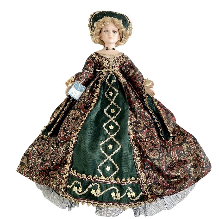 アンティーク人形　クリスティーナ m Vintage Les Royales Reine Christine Queen Christina Porcelain Doll