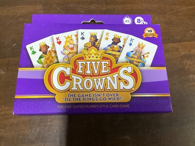 Five Crowns The Five-Suited Rummy Style Card Game 10 Best Game Awards Ages 8+