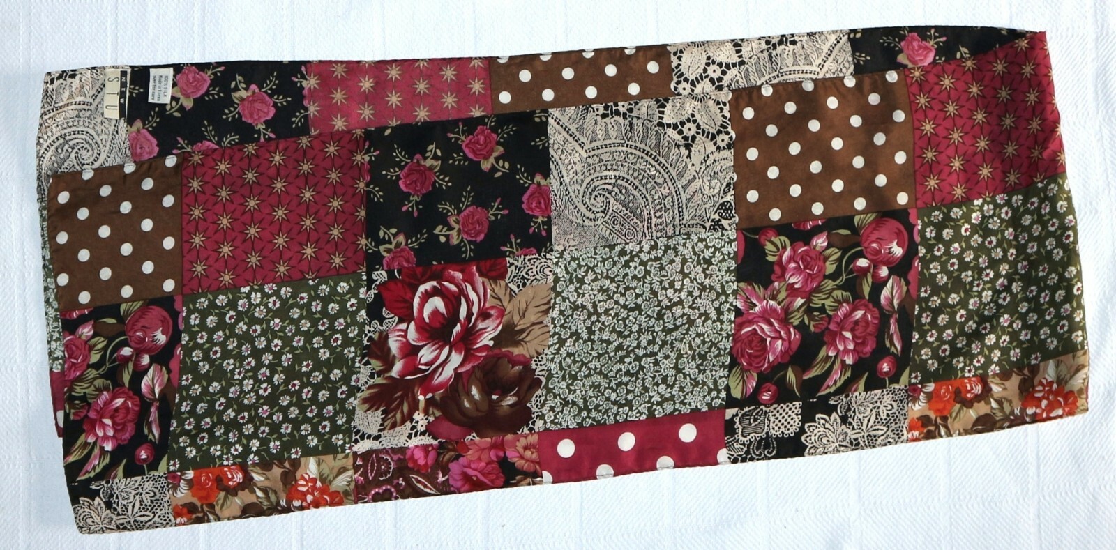 NEW YORK STUDIO Multi-Print Rectangular Silk Scar… - image 7