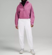 NEW Lululemon Scuba Oversized Half-Zip Hoodie-Sz M/L- Color Velvet Dust Pink NWT