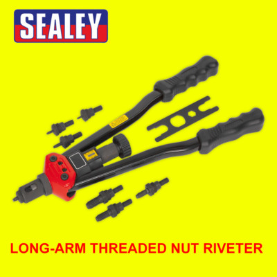Sealey Langarm Gewindemutter/Nietmutter Nietzange/Nieteinsatz Kit M3-M12 AK3985