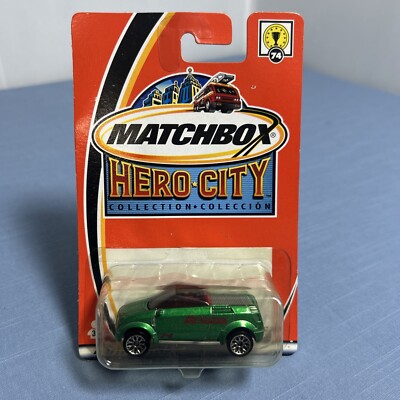 Matchbox 1/64 Diecast Hero City Green Opel Frogster