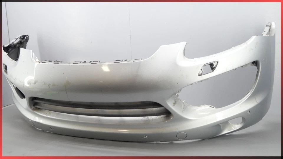 Conjunto de cubierta de parachoques delantero plateado para Porsche Cayenne S 2011-2014  Foto 2 de 4