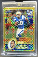 2003 Topps Chrome Marvin Harrison Gold Xfractors #/101 Colts