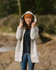 Passenger Womens Grey Long sleeved Hoodie