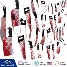 90-Inch Horror Party Banners - Blood-Splattered Decorations for Spooky Vibes