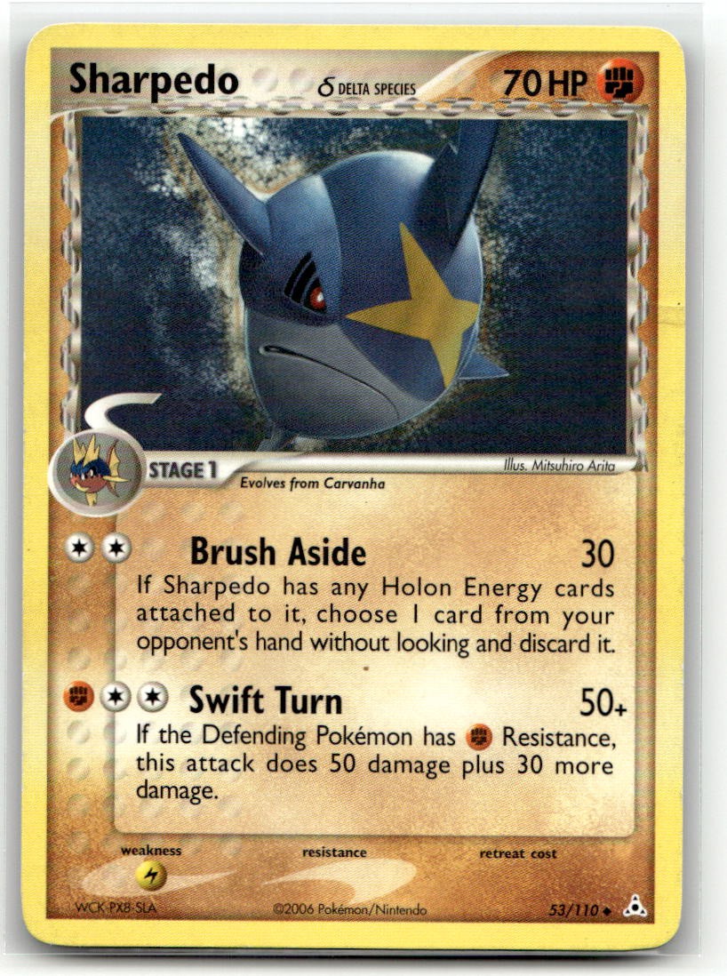 Sharpedo (Delta Species) 53/110 Uncommon EX Holon Phantoms Pokemon EN HP