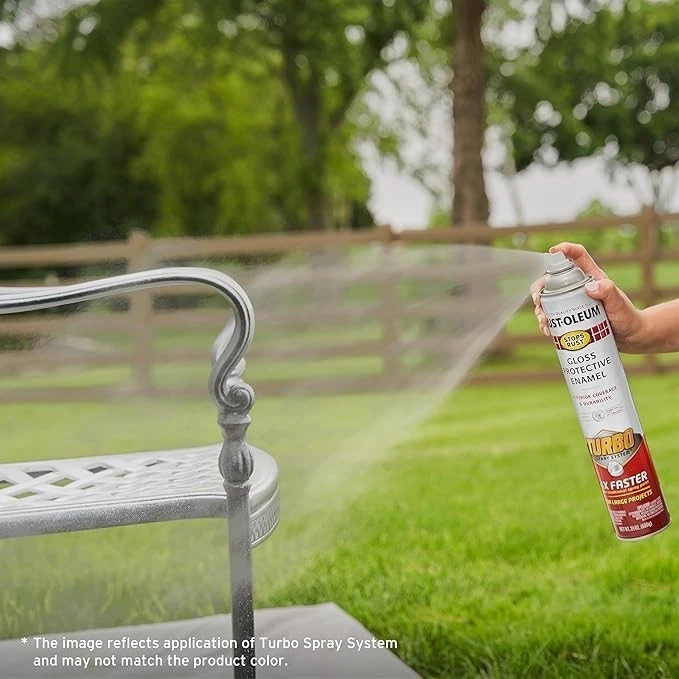 Rust-Oleum 334128 Stops Rust Turbo Spray Paint, 24 oz, Gloss (Select Color) - Image 2 of 4