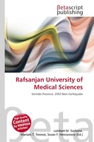 Lambert M. Surhone (U. A.) | Rafsanjan University Of Medical Sciences | Buch
