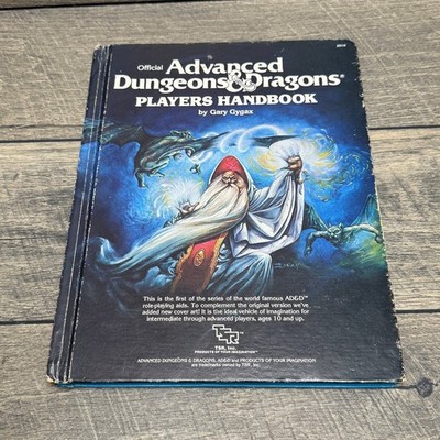 AD&D Players Handbook Gary Gygax 1980 6th Printing TSR Inc. RPG Fantasy