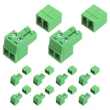 10 Set 2 Pin 3.81mm Pitch PCB Mount Screw Terminal Block Connector Phoenix Plug
