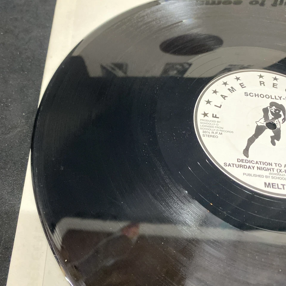 Schoolly D Dedication To All B Boys 5 Track Ep Vinyl Record Mute Rec England VG - Image 4 of 4