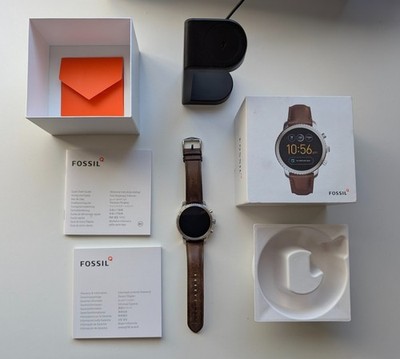 Fossil Explorist Q Gen 3 Smartwatch mit Echtlederarmband & Box UK-Verkäufer