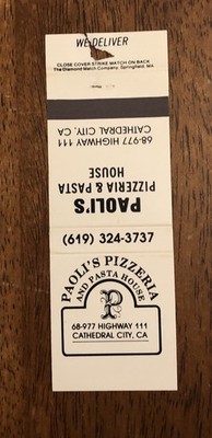 Paola s Pizzeria & Pasta House Cathedral City, California. (N1)