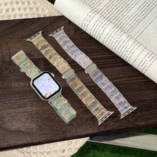For Apple Watch Series 11 10 9 8 7 6 5 4 Ultra SE Colorful Resin AdjustableStrap