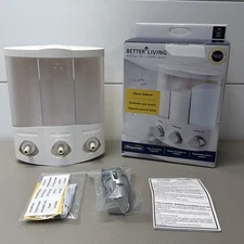 Better Living Shower Trio Dispenser Shampoo Conditioner Shower Gel