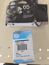 Genuine HP 65 Black Ink Cartridge   New Factory Sealed Exp Oct. 2027