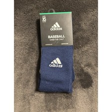 Adidas Aeroready Compression Baseball Over The Calf Blue Sock SZ XS