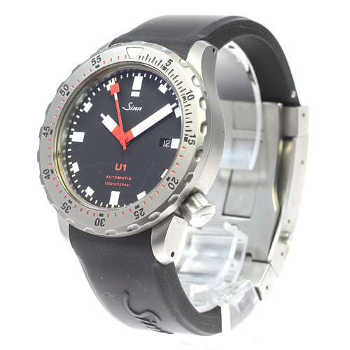 Sinn 1010 U1 Date Automatic Men's rubber navy U-boat steel Wristwatches